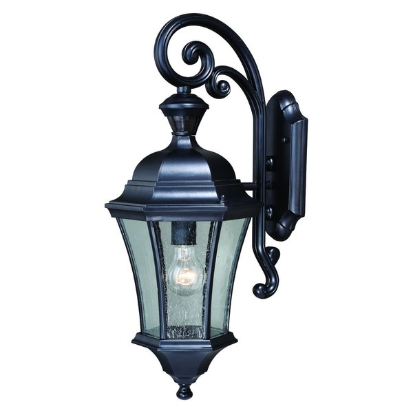 Vaxcel International Aberdeen Dualux® 10In. Outdoor Wall Light Shiny Black T0320